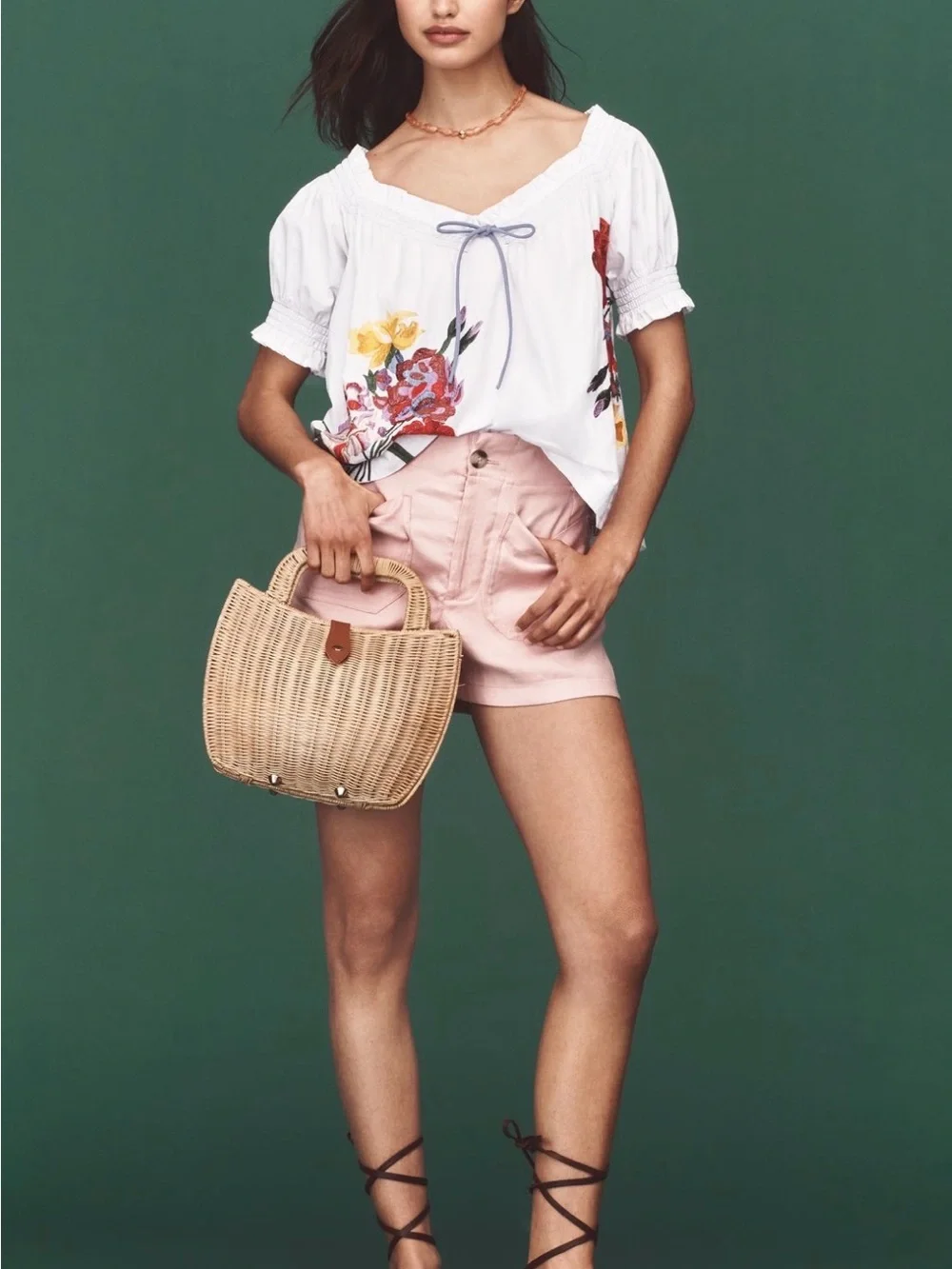 Anthropologie cream short
